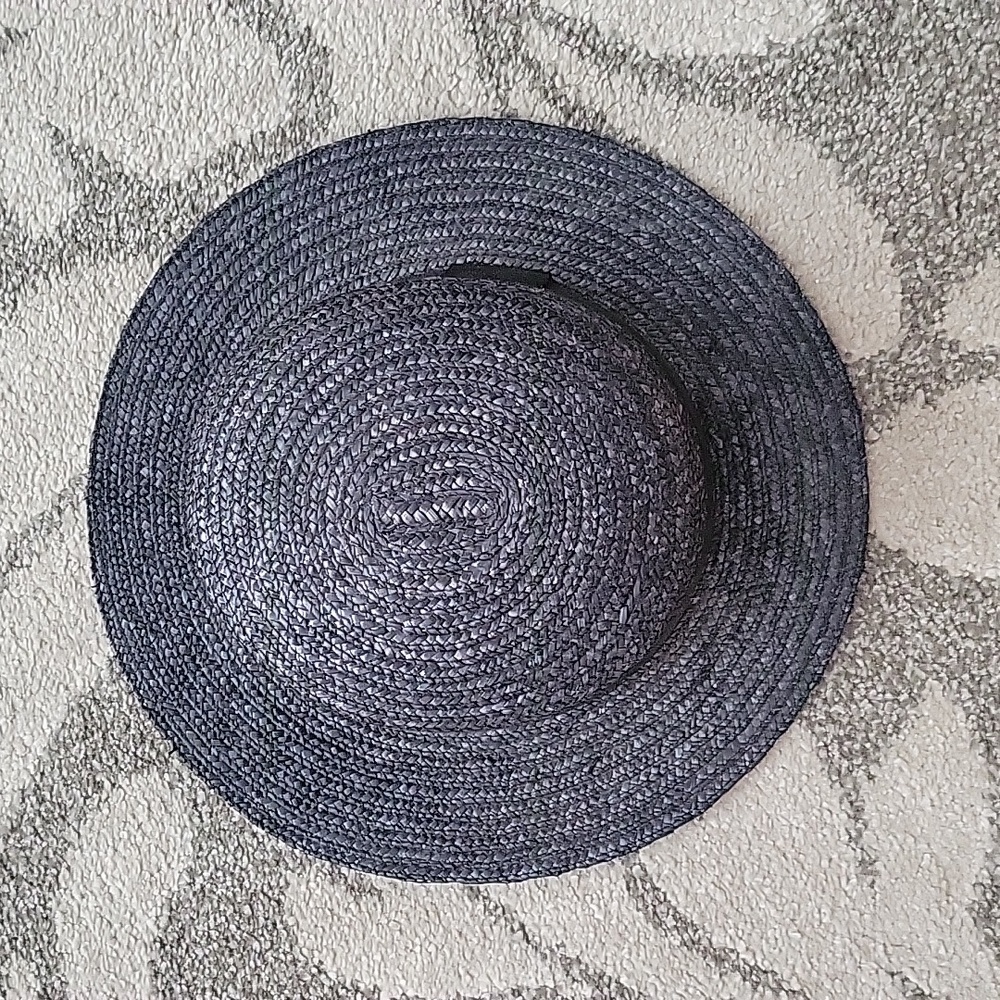 Asos black straw hat